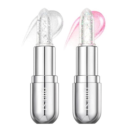 Glitter Jelly Lipstick, Glimmer Balm Color Changing Lipstick, Glitter