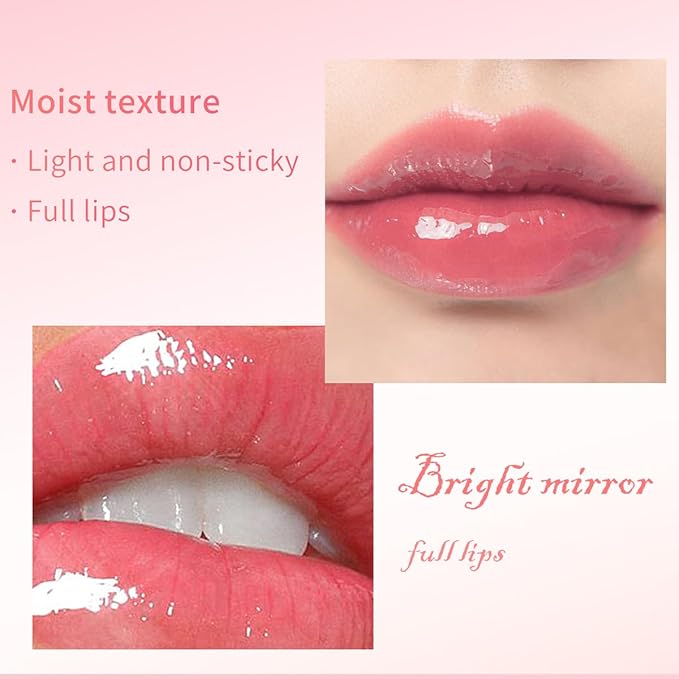 3 Set Lip Oil Hydrating Tinted Lip Balm, Plump Lip Gloss Lip Care Transparent Toot Lip Oil Tinted, Fresh Texture & Non-sticky, Nourishing Repairing Lip Lines Lip Care Products (Set B)