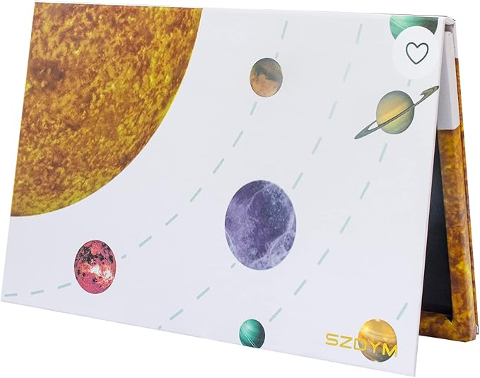 Empty magnetic palette with Mirror,Like a Book Fashionable