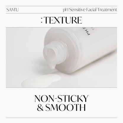 SAM'U pH Sensitive Facial Treatment – Nourishing, Hydrating Facial Treatment with Ceramides – Korean Skin Care Treatment Face Serum – 1.69 Fl Oz