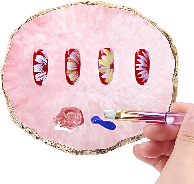 Resin Nail Art Palette, Kalolary Polish Holder Drawing