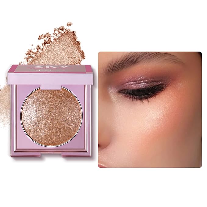 MAEPEOR Face Highlighter Palette 8 Colors Smooth Shimmer (inger Color) 04 G