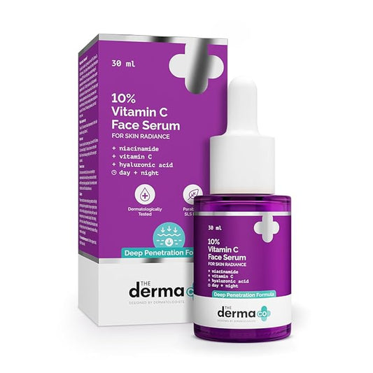 10% Vitamin C Face Serum | Helps Restore Natural Glow | Tightens Pores & Hydrates Dry, Dull Skin | Radiance Serum for All Skin Types | 1.01 Fl Oz/30ml