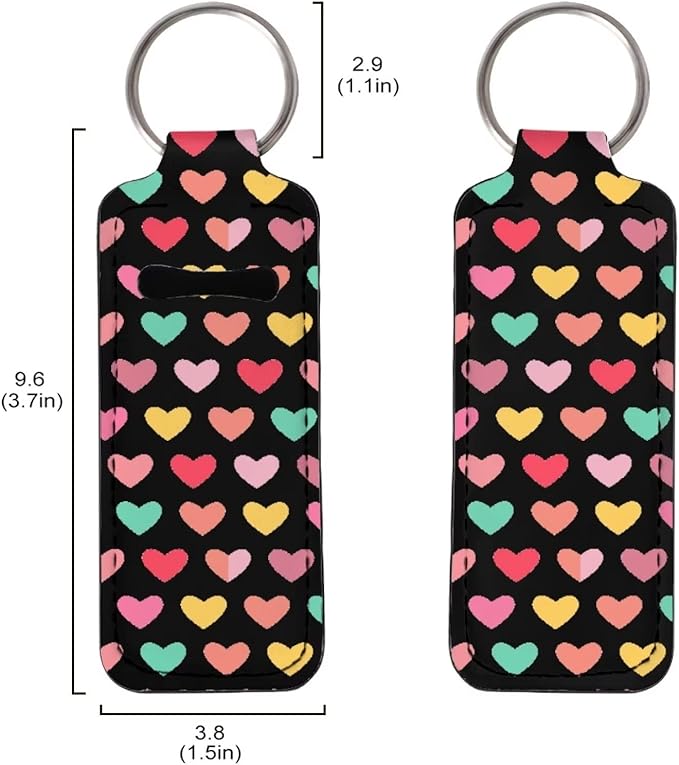 Women Girls Colorful Love Heart Style