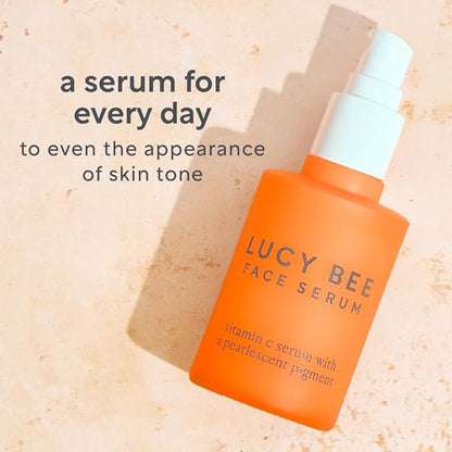 Vitamin C Serum, Hydrating Organic Face Serum & Primer for Radiant Looking Skin, Dermatologist Approved for Sensitive Skin, Vitamin E & Rosehip Oil, Certified Organic, Vegan 1.01 fl oz.