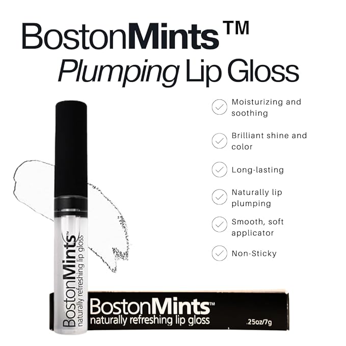 Lip Plumper, Southie Pout (.25oz) - Naturally Plumping Vegan Lip Gloss with Avocado, Jojoba, Aloe