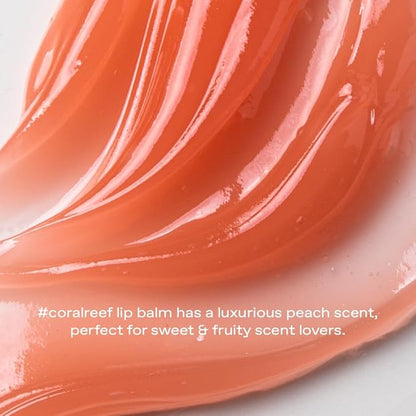 glow peach peptide repair lip balm oz