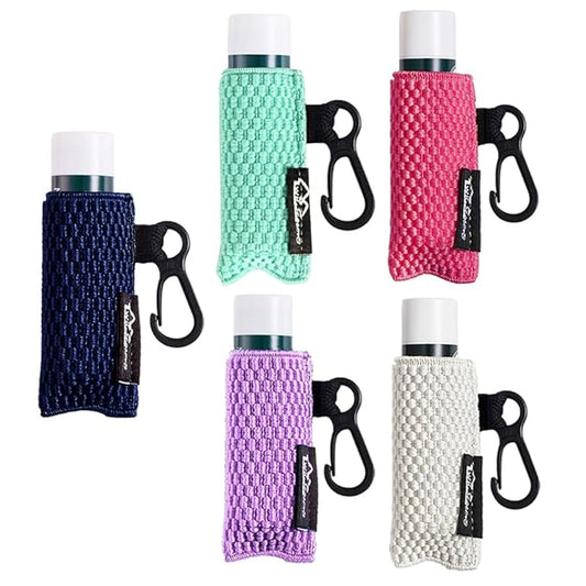 WKieason Lip Balm Sleeves Holder Keychain