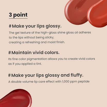 HEIMISH] Dailism Lip Gloss (Sheer Red) 0.99 oz/ 28 g | Long Lasting Highly Pigmentated Glossy Lip Color | Non-Sticky, Liquid Lipstick, Lip Gloss, Shimmery Vivid Color, Korean Makeup