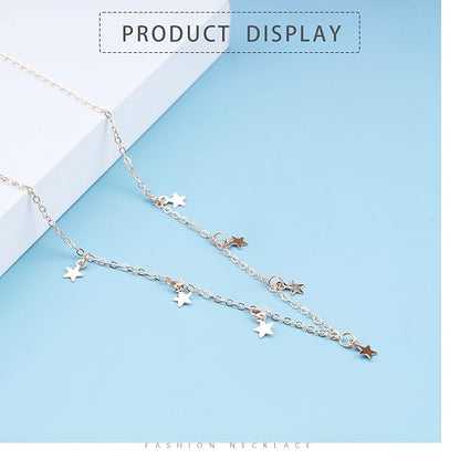 Bohemia Star Necklace Star Dangle Choker Necklace Gold