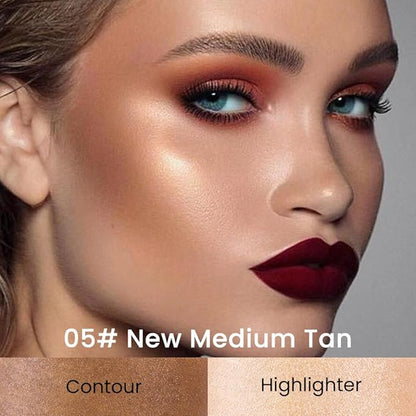 Kaely 2in1 Cream Bronzer Highlighter Stick,Face Shaping Contouring Shades Makeup,05