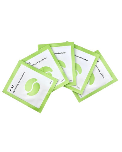 Waxness KAZ Rejuvenating Eye Gel Patches with Caffeine and Extensin, 5 pair