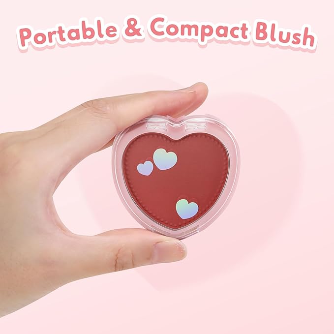 Boobeen Powder Blush Matte Pressed Blush Palette, Highly