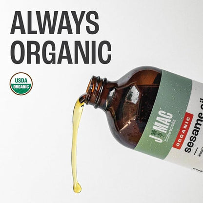 J MAC BOTANICALS, Organic Sesame Oil,