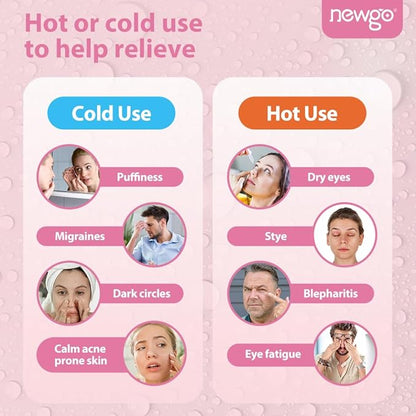 NEWGO Bundle of Cool Eye Mask for Dry Eyes 2 Pack