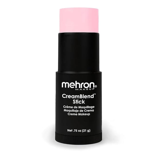 Mehron Makeup CreamBlend Stick | Face Paint, Body (Pastel Pink) 75 oz