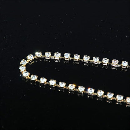 Boho Crystal Thigh Chain Gold Body Chain Leg