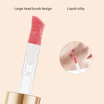Face Blush with Brush Liquid Blush for Cheeks