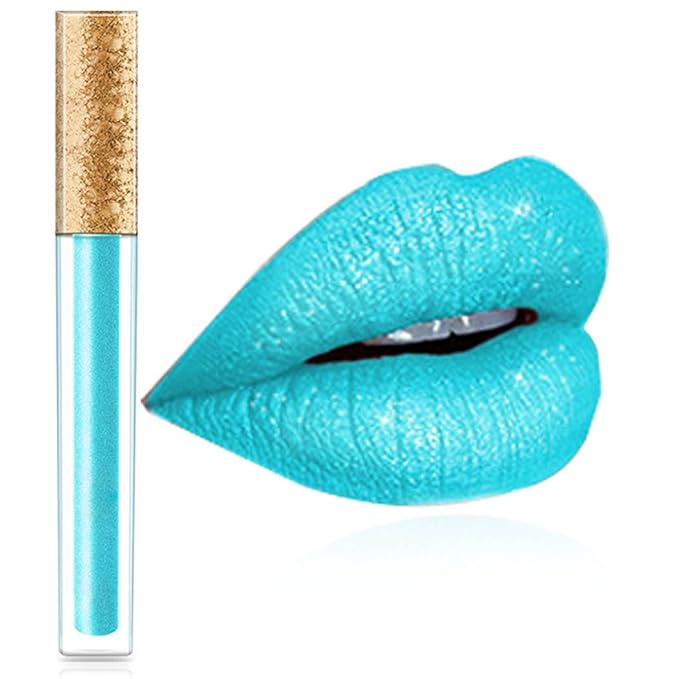 Kilshye Matte Lipstick Long Lasting Liquid Lipsticks Waterproof Cream Lip Gloss High Pigment Lipstick Non Stick Cup Lip Makeup for Women and Girls Pack of 1 A Blue 8