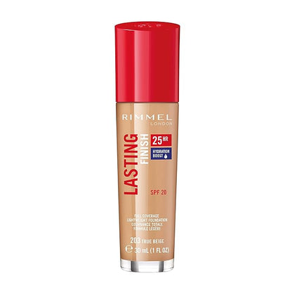 Rimmel London Lasting Finish 25HR - 203 True Coverage, Waterproof, 1oz