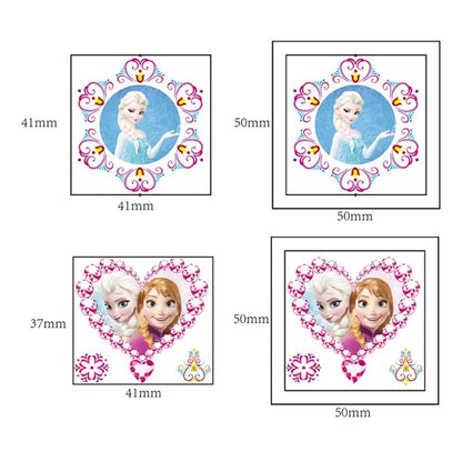 20pcs Cute Elsa Temporary Tattoos for Girl, Kawaii Christmas Rewards