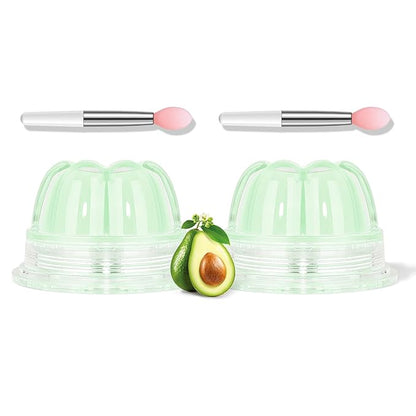 2Pc Jelly Lip Mask Overnight,Fruity Avocado Collagen-Avocado