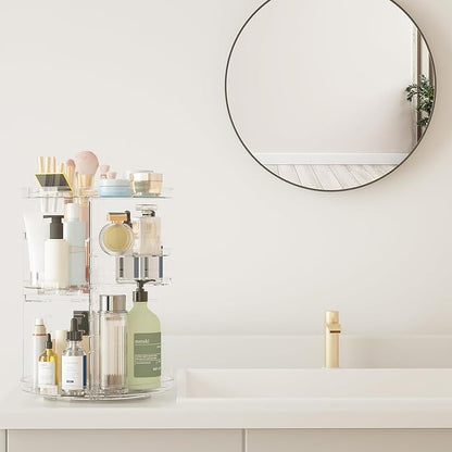 Rotating makeup organizer, diy 8