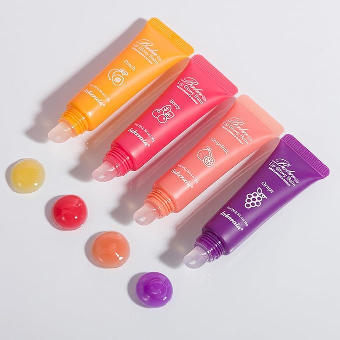 2Pcs Lip Glowy Balm and Lip Lips