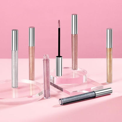 COOSA Glitter Liquid Lipsticks, Diamond Shimmer Metallic Lipstick Glitter