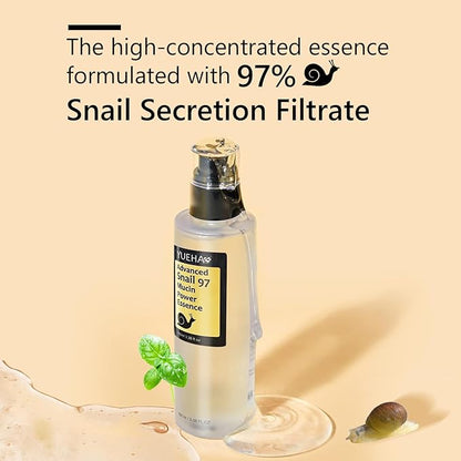 Snail Mucin Face Serum 97% rejuvenating benefits of Snail Mucin,deeply hydrates and moisturizes, Experience skin that adapts seamlessly to diverse climates.Improve dull skin and fine lines.