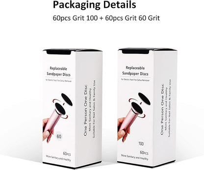 120pcs replaceable sandpaper refill discs