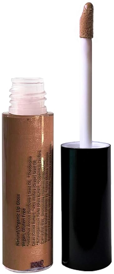 Mom's Secret 100% Natural Lip Gloss, Organic, Vegan, Gluten Free, Cruelty Free, Made in the USA, 0.18 oz. (Jealous Much)