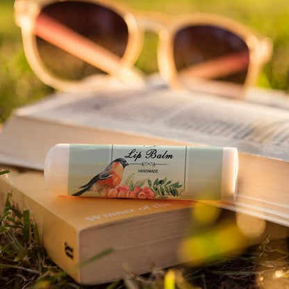 OLYCRAFT 100Pcs Self-Adhesive Lip Balm Tag Wrapping