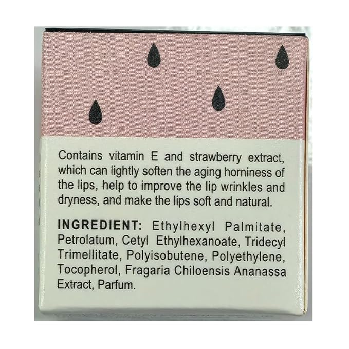 Strawberry Sleeping Lip Mask,Bee Lip Balm Wrinkle