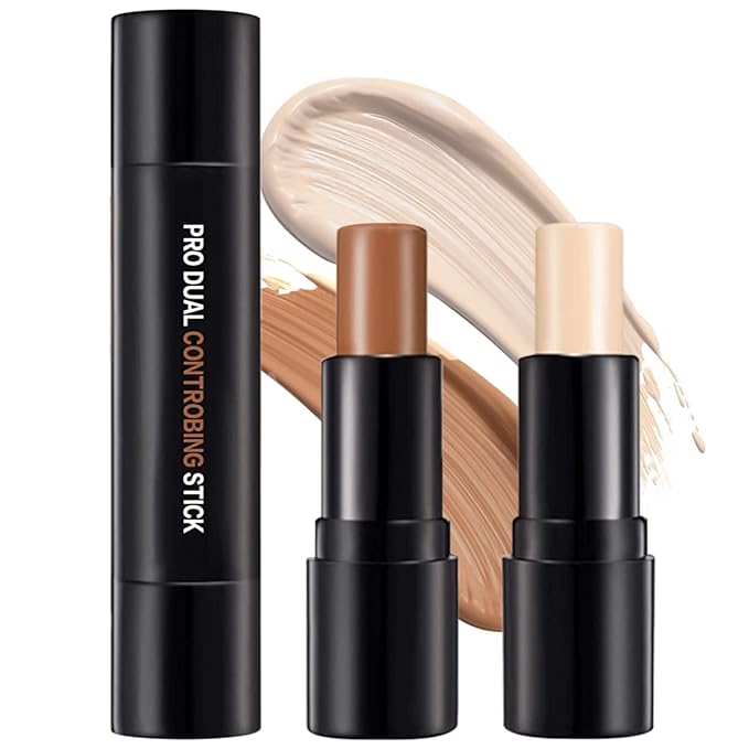 Double-End Contour Highlighter Stick, Face Contour Makeup Contouring
