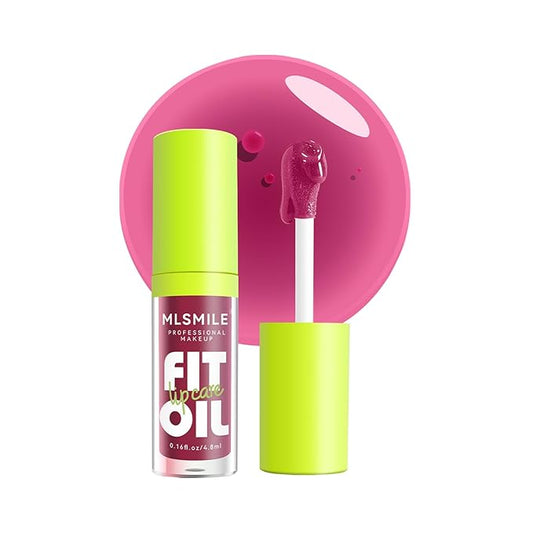 Lip Oil Lip Glaze,Soft Brush Head Hydrating Lip Glow Oil,Shiny Transparent Lip Gloss Plumping,Long Lasting Nourishing Non-sticky Fresh Clear Smooth Lip Care (#04)