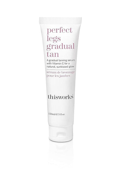 This Works Perfect Legs Gradual Tan, Self Tanner with Vitamin E & Shea Butter, 150ml