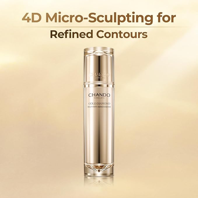 Gold Diamond Multi Anti-aging Essence (50ml/1.69oz) - Tri-Peptide Serum for Visible Correction of Anti Aging Signs & Wrinkle with Carnosine