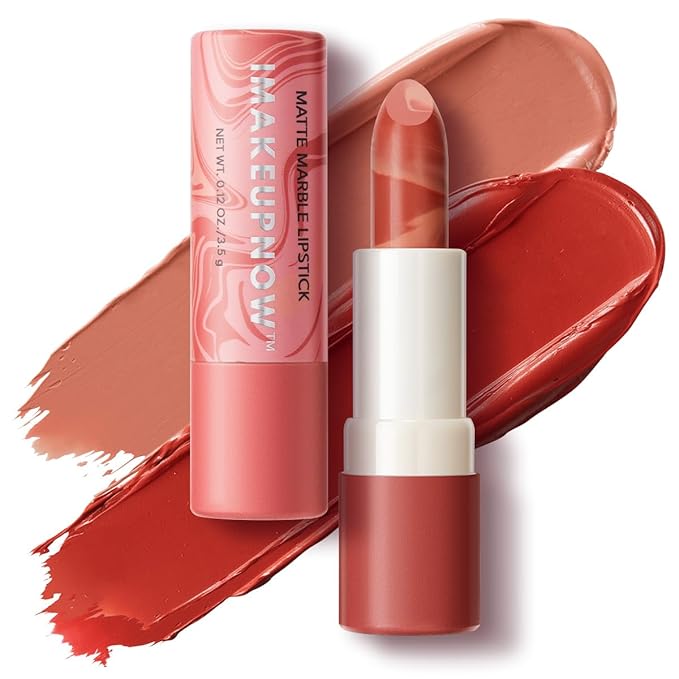 2PCS Marbled Matte Lip Stick Makeup Coverage,