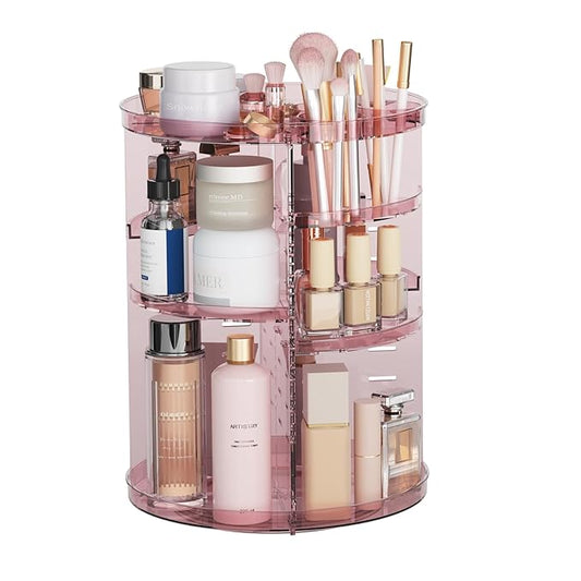Rotating makeup organizer, diy 8