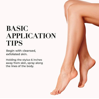 LUMINESS BREEZE DUO TANNING AIRBRUSH SYSTEM, Gradual Tan – Self Tanner Kit includes Breeze Device with Makeup Stylus, Tanning Stylus & Sunless Tanning Solution - Long-Lasting, Buildable, Flawless Tan