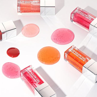 Plumping Lip Oil, Moisturizing Lip Glow Coral