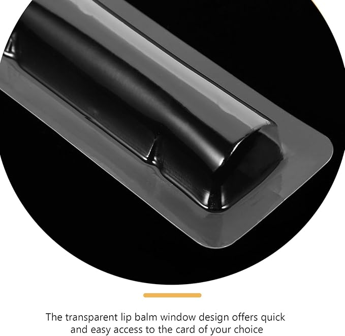 SEWACC 30pcs Clear Plastic Lip Balm