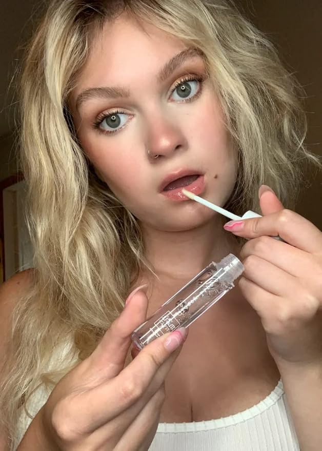 M2U NYC Lip Gloss, Lip Oil, Lip Gloss Set, Lipgloss, Clear Lip Gloss, Lip Makeup, Lip Plumper Gloss, Clear Lip Gloss, Multiple Colors (Unicorn Blood (red with glitter))