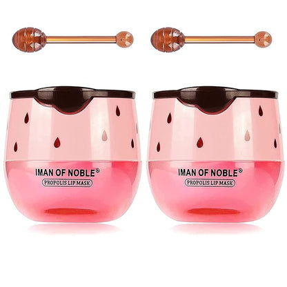 Bee Lip Balm Honey Pot, Strawberry