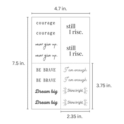 Believe Collection - Inspirational and Motivational Words Small Men
