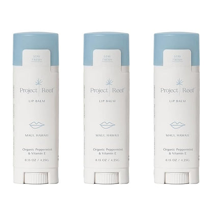 Herbal Peppermint Lipbalm, 3 Pack