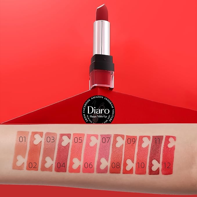 DIARO Lipsticks, Matte Lipstick For Woman Long-Lasting, Lip Long-Lasting,