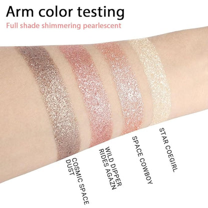 4 Colors Highlight Pink-Purple Eyeshadow Palette, SHANY Cosmetics
