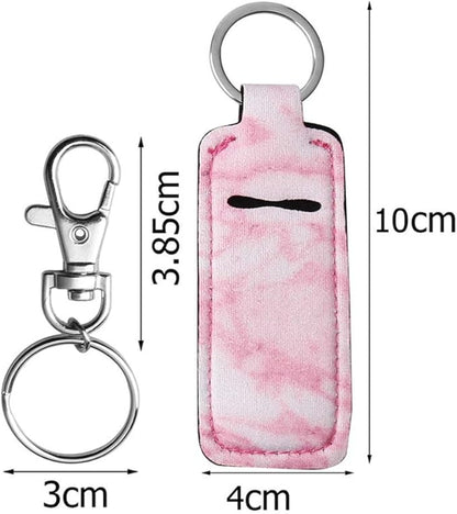Chapstick Holder Keychain, Cute Lip Balm Keychain Holder Gloss
